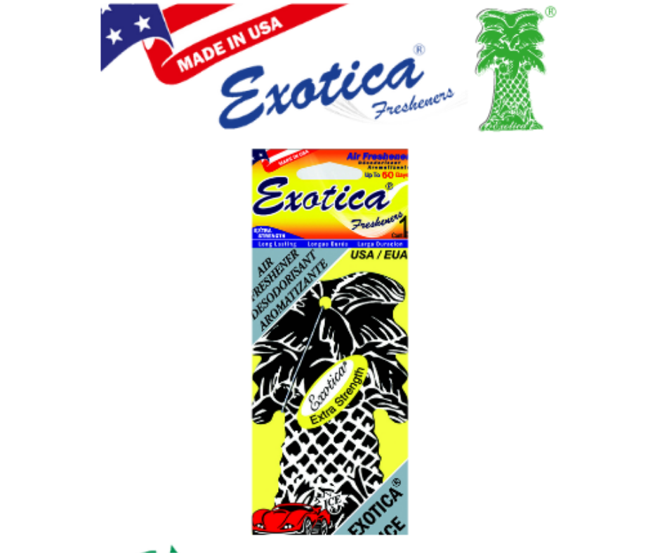 Exotica Palm Tree Vanilla Car Air Freshener