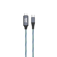 1.2M 60W Flowing LED TPE Cable Type C to Type C