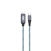 1.2M Type C 60W Flowing LED Fast Charge & Sync TPE Cable 