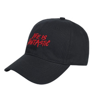 Black Embroidered Baseball Cap