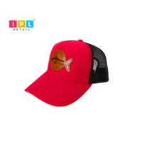 Red & Black Fishing Cap
