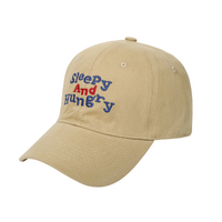 Sleepy and Hungry Embroidered Baseball Cap 