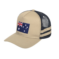 Classic Cream Trucker Cap | Australia Patch