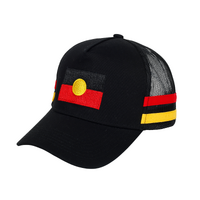 Black Mesh Trucker Cap