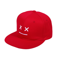 Red X Face Snapback Cap 