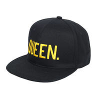QUEEN Embroidered Snapback Black Cap