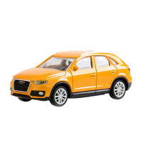 Mini Orange Audi Q3 Model Car Toy 1:43