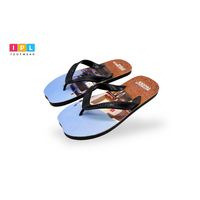 Black colour Double Printed Pluger Flip Flop for Beachwear