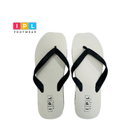 Classic Style Black and White Pluger Flip Flop