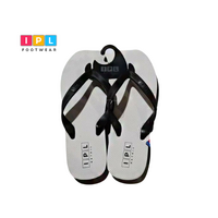 Classic Style Black and White Pluger Flip Flop