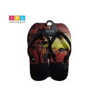 Kangaroo Design Asymmetric Double Printed Pluger Flip Flop