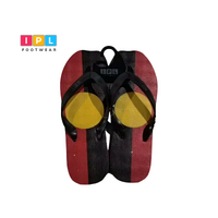 Double Pluger Flip Flop with Yellow Circle Printed