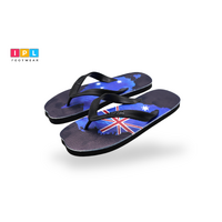 AUSSIE Flag Design Asymmetric Double Printed Pluger Flip Flop