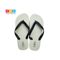 Classic Series Black and White Plugger Flip Flop for Men 