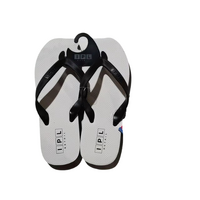Classic Series Black and White Plugger Flip Flop for Men 