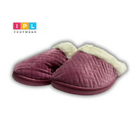 Soft and Cozy Peach colour Slippers with White Fur Decoration