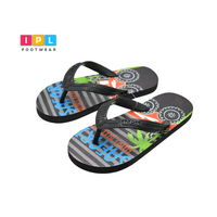 Mini Safari: Black Beach Slippers for Young Explorers 28-29