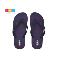Simple And Elegant Purple Color Men'S Slippers