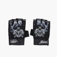 Sports Gloves with Wolf Graphic Design