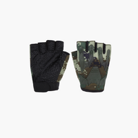 Protective Half Finger Gloves Work Hunting Outdoor Bike Glove Jungle Camo