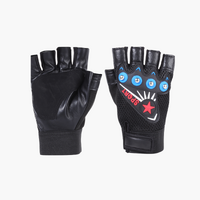 Leather Sports Gloves with Knuckle Protection