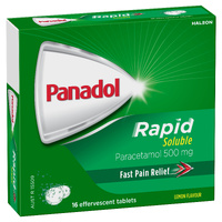 Panadol Rapid Soluble Paracetamol Pain Relief 16 Tablets