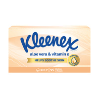 Kleenex Facial Tissues Aloe 95 Pack
