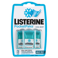Listerine Pocketpaks Oral Care Strips Cool Mint Value Pack