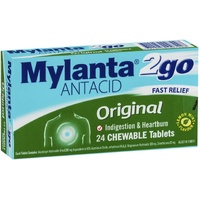 Mylanta 2go Antacid Original | 24 Tablets