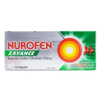 Nurofen Zavance Fast Pain Relief Tablets | 256mg Ibuprofen | Pack of 12