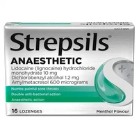 Strepsils Anaesthetic | Menthol Flavour | 16 Lozenges