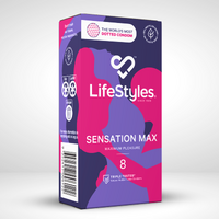 LifeStyles Sensation Max | Maximum Pleasure | Pack of 8