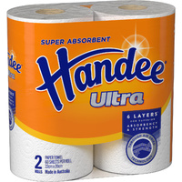 Handee Ultra White Paper Towel 2 x 60 pack