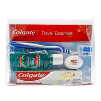 Colgate Travel Essentials Pack | Toothbrush | Toothpaste | Mouthwash |Floss
