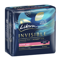 Libra Invisible Super Wings Pads | Pack of 12