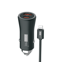 Super Fast Car Charger + IPH Combo- 38W