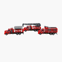 Red Fire Pull-Back Truck |Assorted