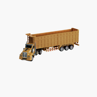 Long Yellow Dumper Truck