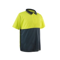 Yellow Hi-Vis Half Sleeve Polo (M)