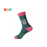 Hop into the Pink Bamboo Grove: Koala Socks