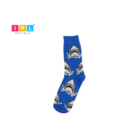 Socks that Hunt for Compliments: Blue Shark Frenzy