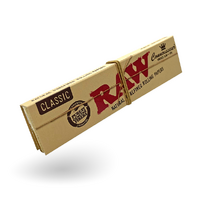 RAW Classic Rolling Paper | Connoisseur | Kingsize Slim + Tips |Pack of 24