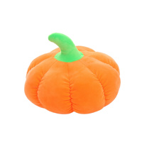 Bright Orange Pumpkin With A Short Green Stem Plush Toy