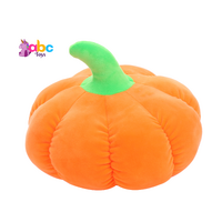 Bright Orange Pumpkin With A Short Green Stem Plush Toy