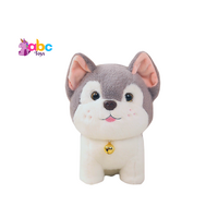 Cute Husky Dog with Pink Ears Toy