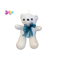 Tousled Cuddle Teddy Bear with Tie Knot