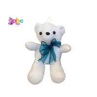 Tousled Cuddle Teddy Bear with Tie Knot | Assorted