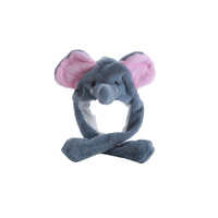 Plush Elephant Hat with Floppy Ears