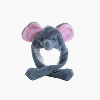 Plush Elephant Hat with Floppy Ears