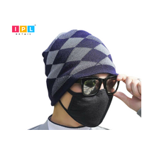 Plaid Pattern Men Beanie Hat
